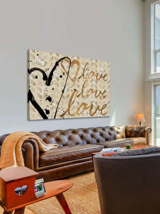 "Love Trio" Print on Canvas