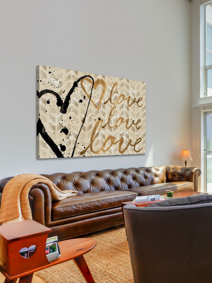 "Love Trio" Print on Canvas