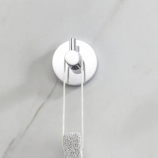Circular Bathroom Towel & Robe Hook 2 Count, Chrome