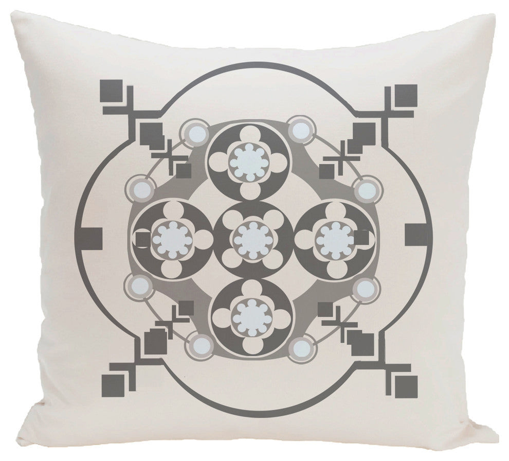 Bandana-Rama Geometric Print Pillow, Paloma, 18"x18"