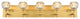 5 Light Wall Sconce, Gold