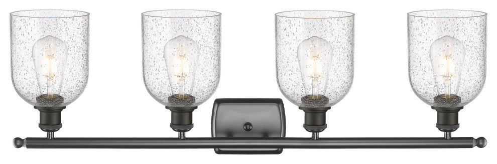 Ballston-Bella 4-Light 36" Bath Vanity Light, Oil Rubbed Bronze, Seedy
