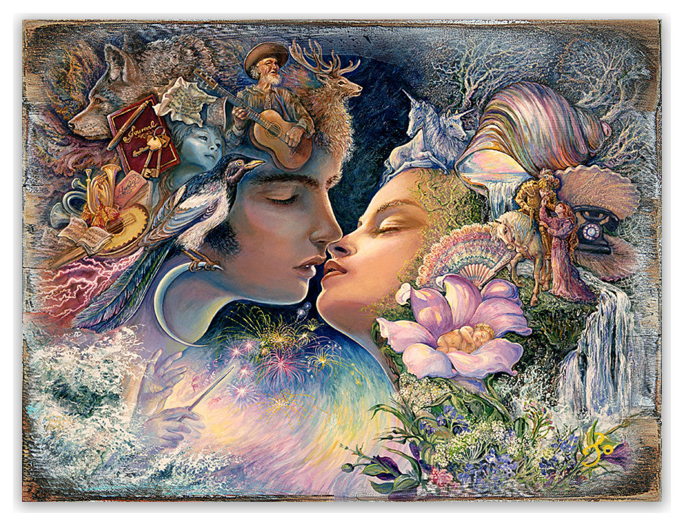 prelude to a kiss Wall and Table Top Wooden Decor, 24x18