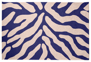 Animal Stripe Spring Chenille Rug, Purple, 2'x3'