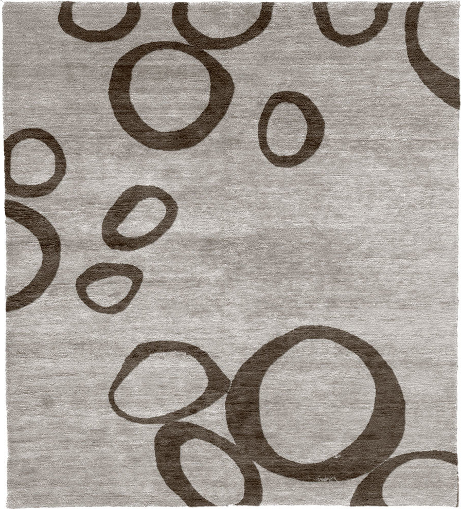 Collective A Hand Knotted Tibetan Rug, 6' Square