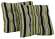 19" Squared Polyester Tufted Dining Chair Cushion, Set of 2, Eastbay Onyx