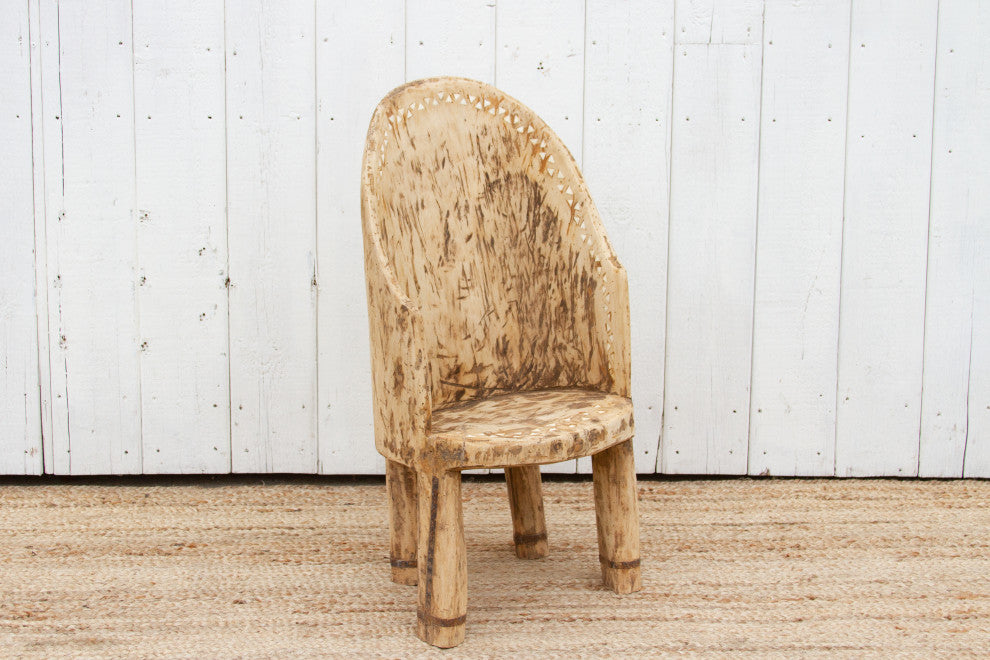 Tribal Bleached Wood Naga Chair