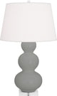 Robert Abbey RA-MST43 1-Light Table Lamp, Triple Gourd