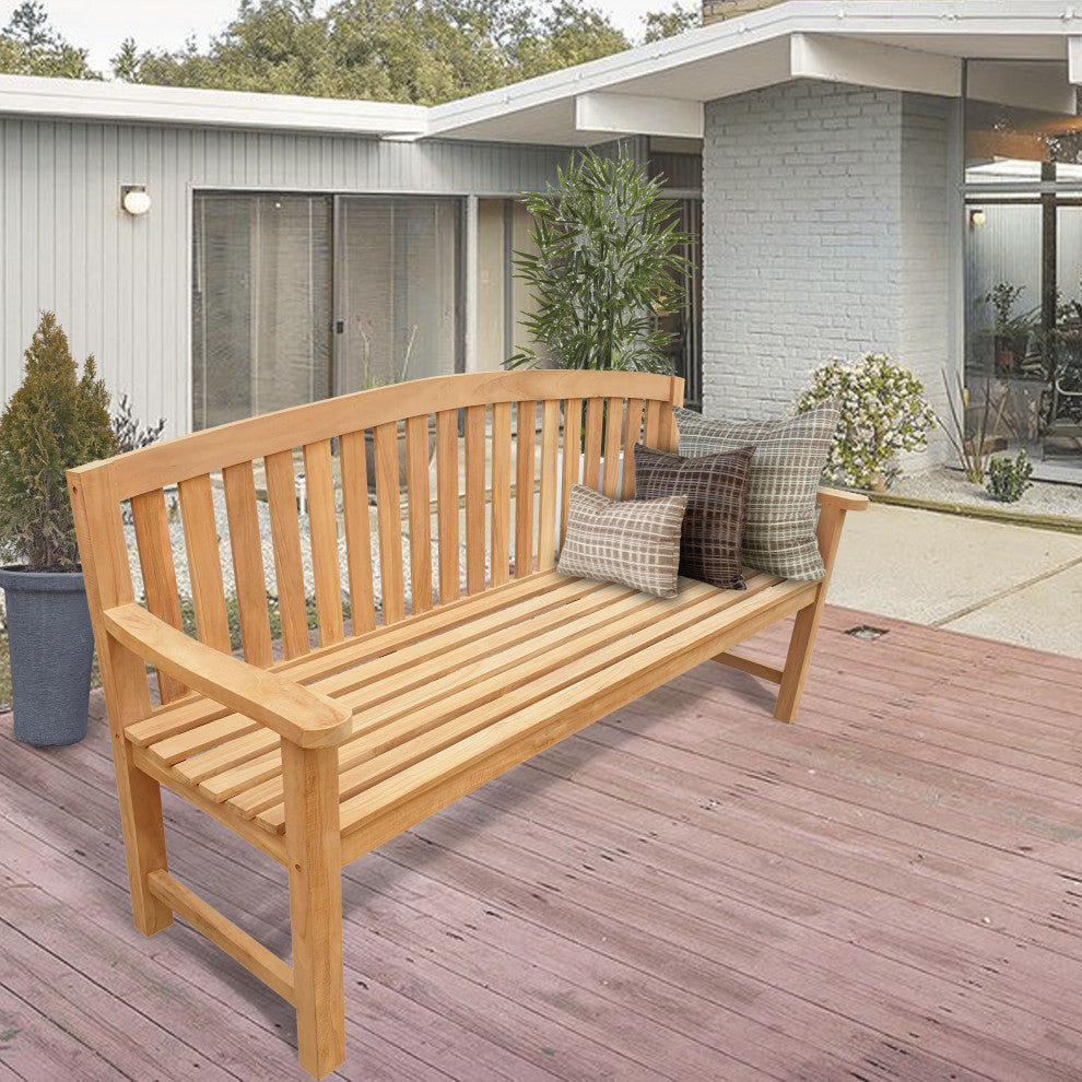 Seven Seas Teak San Jose Outdoor Teak Wood Bench, 6 Foot