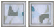 Uttermost 32268 Mist Shapes Framed Prints, 2-Piece Set
