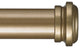 Deco Traverse Rod 1 With Empire Finial, Champagne, 120