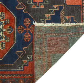 Fine Vintage Distressed Chatham Blue/Charcoal Runner, 3'1 x 9'6