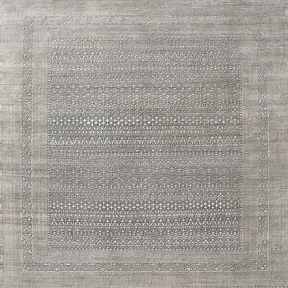 Ahgly Company Indoor Square Mid-Century Modern Area Rugs, 4' Square