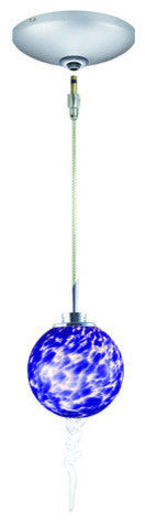 1-Light Low Voltage Monorail Pendant Kit, Blue