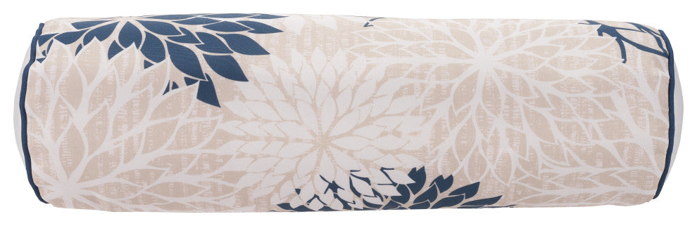 Mina Victory ALH05 Throw Pillow, Ivory/Navy, 6" x 20"
