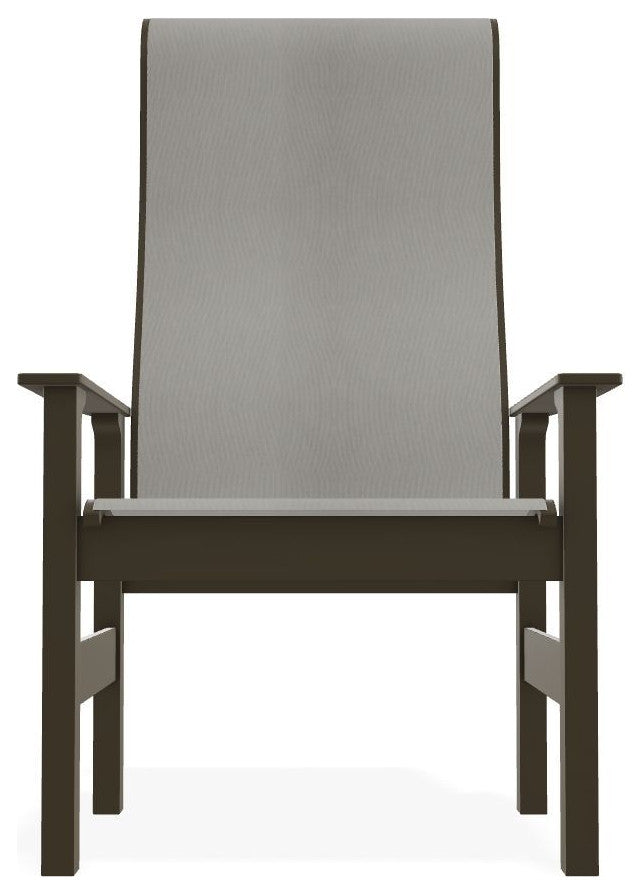 Leeward Sling Outdoor Supreme Armchair, Augustine Oyster/Beachwood