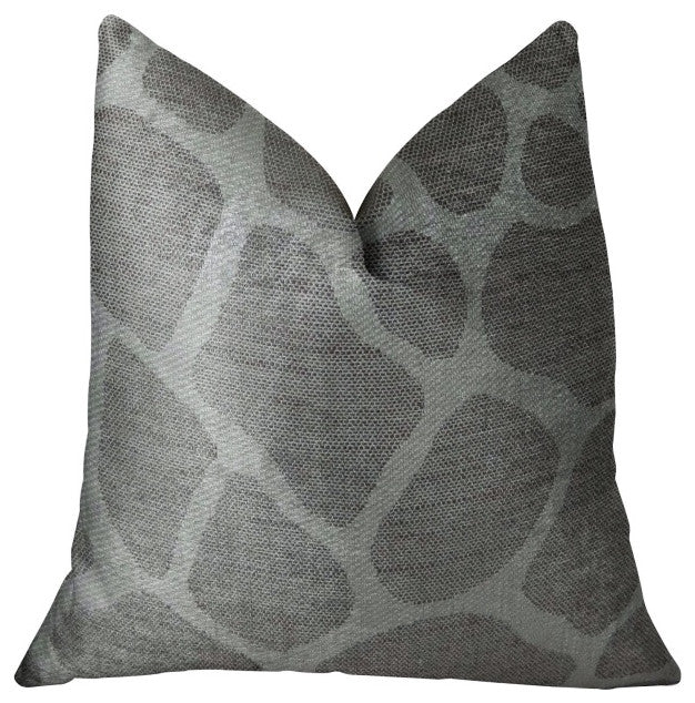 Plutus Rocky Way Handmade Throw Pillow, (Double sided  12" x 25")