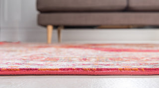 Unique Loom Red Baracoa Regla 4'x6' Area Rug