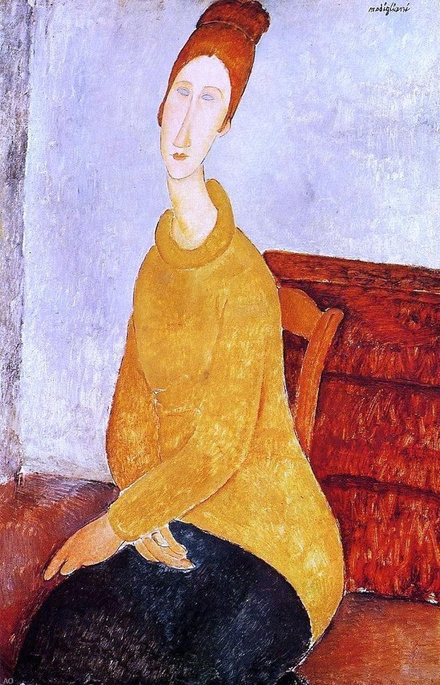 Amedeo Modigliani Yellow Sweater Wall Decal