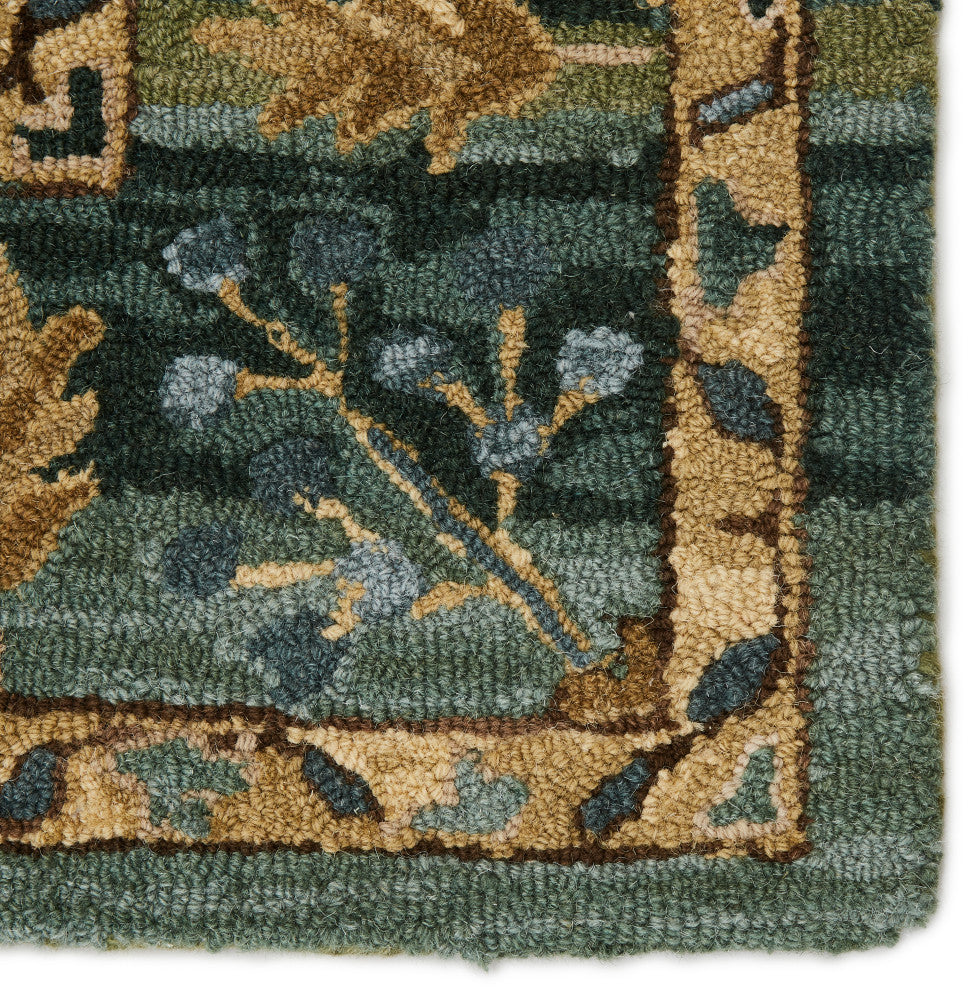 Vibe by Jaipur Living Ahava Handmade Oriental Green Rug, 5'x8'