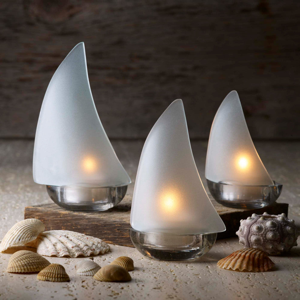 Regatta Candleholder Set, White Frost