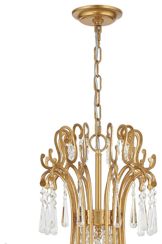 Arcadia 15 Light Antique Gold Chandelier