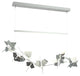 Belladonna LED Pendant, Vintage Platinum With Natural Iron Accent