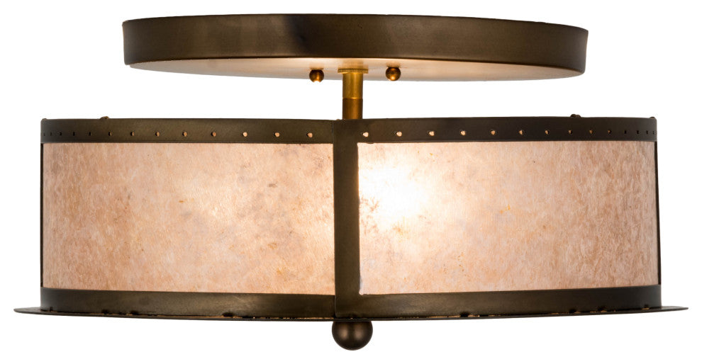 16W Smythe Craftsman Flushmount