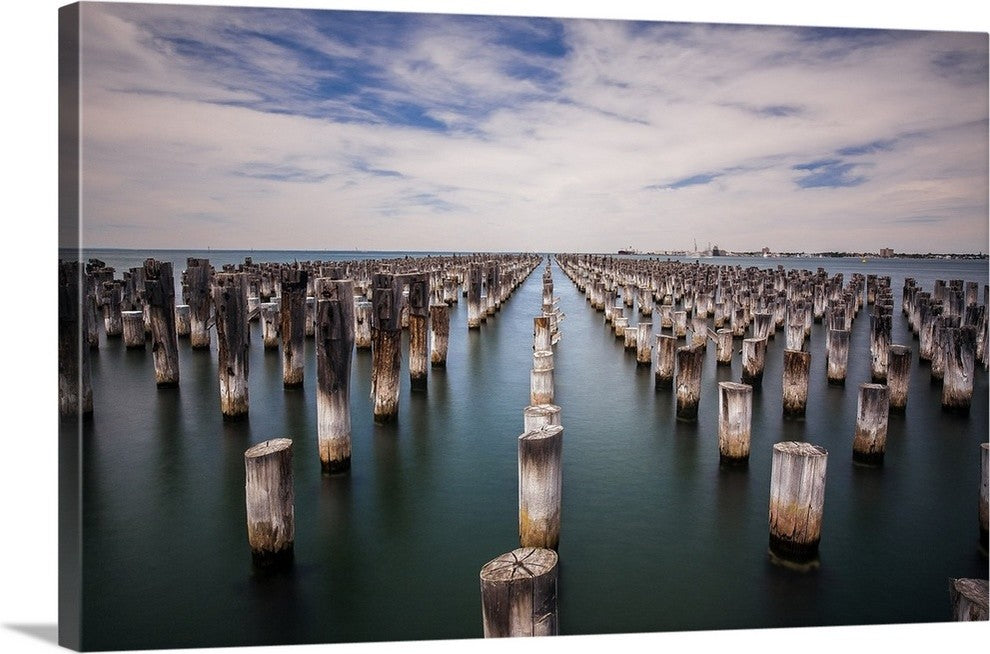 "Princes Pier" Wrapped Canvas Art Print, 30"x18"x1.5"