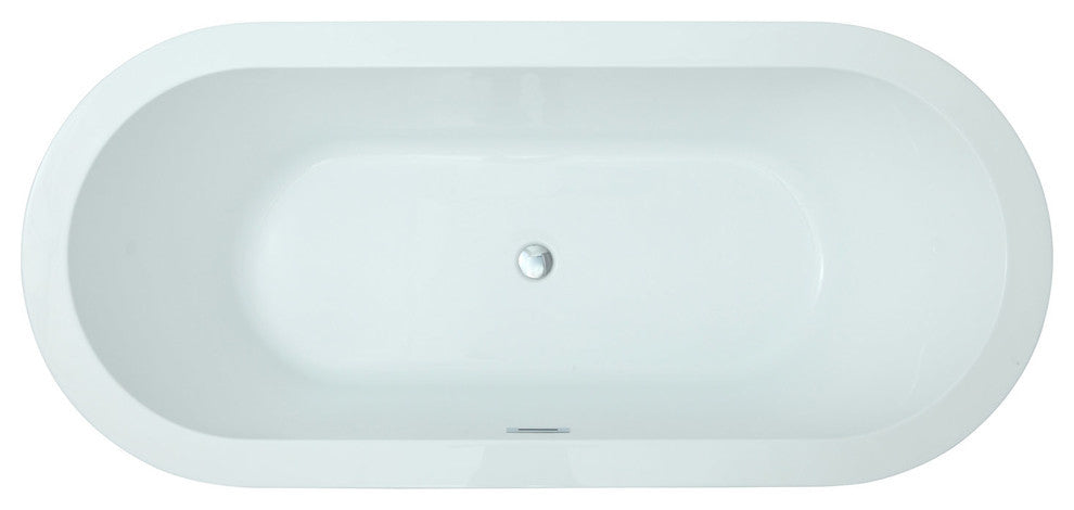 Serenity 63"x29.5" Freestanding Soaking Bathtub