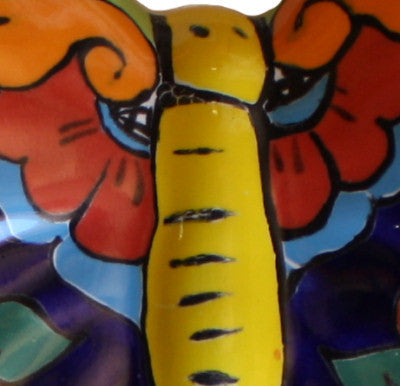 Multicolor Talavera Ceramic Butterfly Set (3)