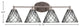 Capri 4-Light Bath Bar, Brushed Nickel/Diamond Ice Art