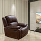 Betsy Furniture Bonded Leather Reclining Chair, Brown