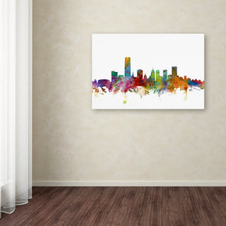 "Oklahoma City Skyline" Canvas Art by Michael Tompsett