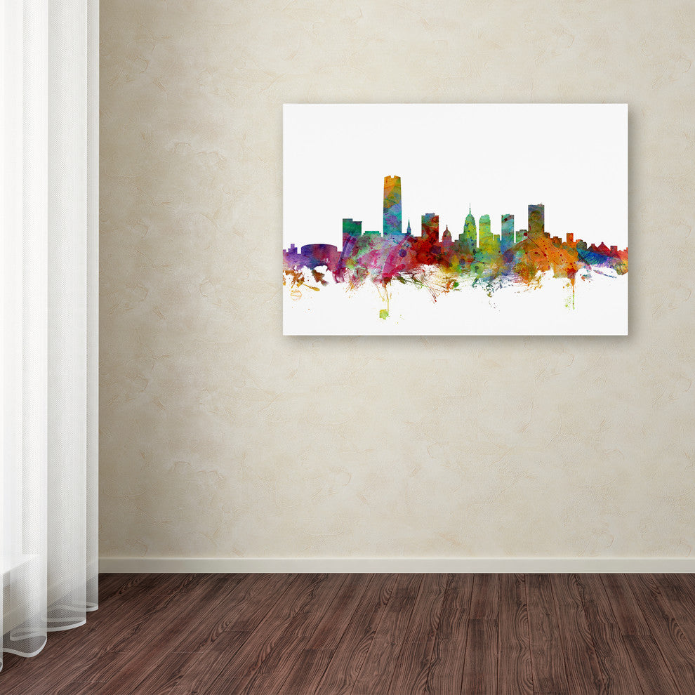 "Oklahoma City Skyline" Canvas Art by Michael Tompsett