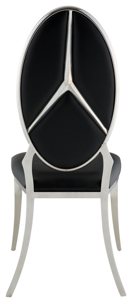 ACME Cyrene Side Chair, Set of 2, Black