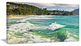 "Exotic Tropical Beach Blue Waters" Oversized Beach Wall Art, 40"x20"