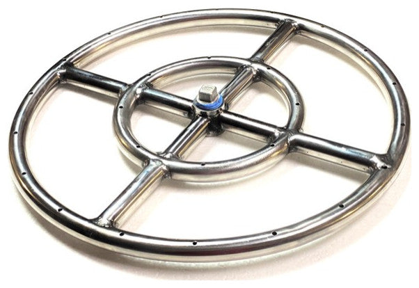 18" Double Ring Gas Burner Made With 316 Stainless Steel