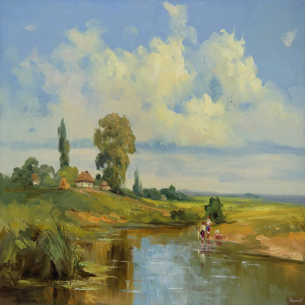 "Finally Home" Painting Print on Wrapped Canvas, 24x24