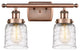 Innovations 916-2W-AC-G513 2-Light Bath Vanity Light, Antique Copper