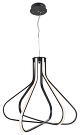 Black Finish 3-Light Pendant