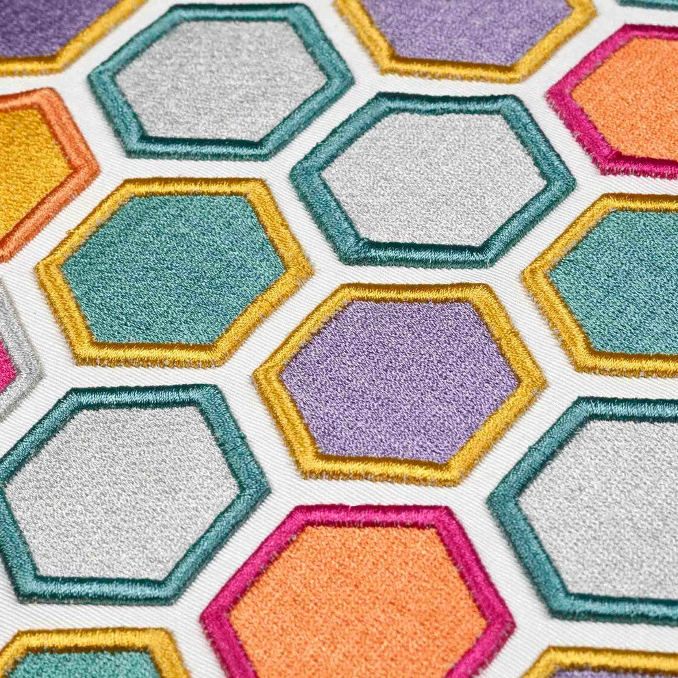 Pillow Cover Honey, Multiple Natural Colors, 15.7"x15.7"