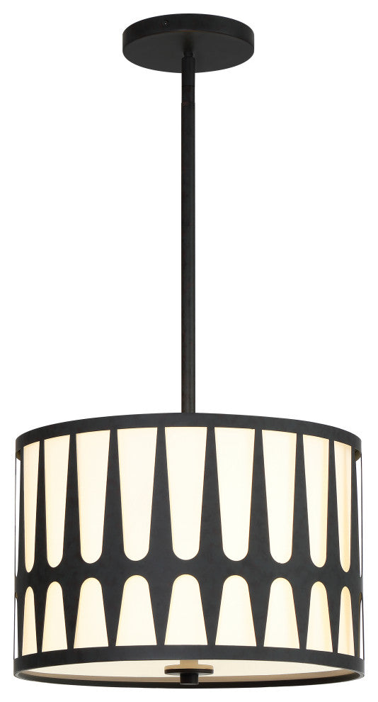 Royston 3 Light Black Pendant