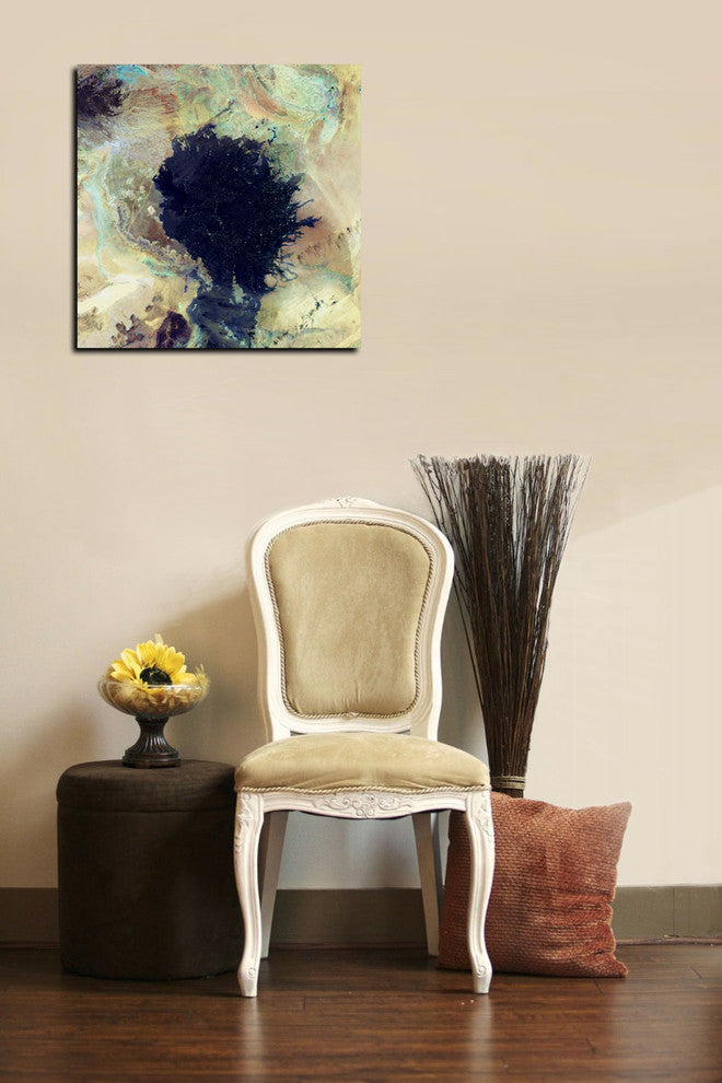Epic Graffiti "Earth As Art: Lava Field" Giclee Canvas Wall Art, 12"x12"