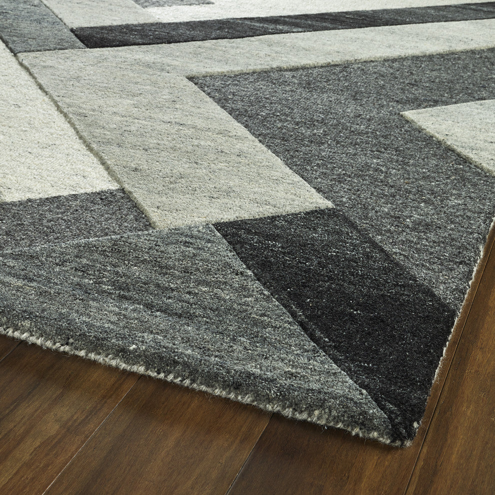 Kaleen Alzada Rug, Charcoal 3'x5'