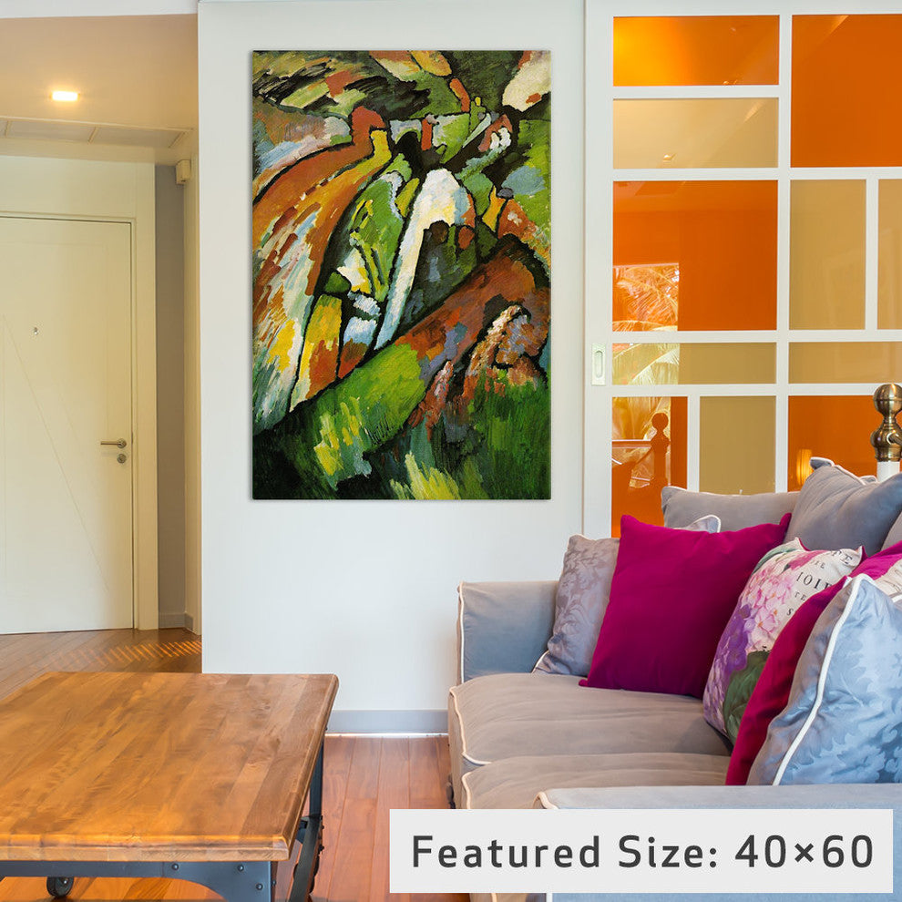"Improvisation 7" Wrapped Canvas Art Print, 26x18x1.5