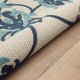 Floral Damask High-Low Indoor Outdoor Area Rug - 2' x 3'
