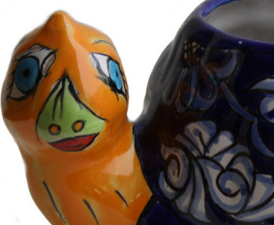Blue Turtle Talavera Ceramic Planter