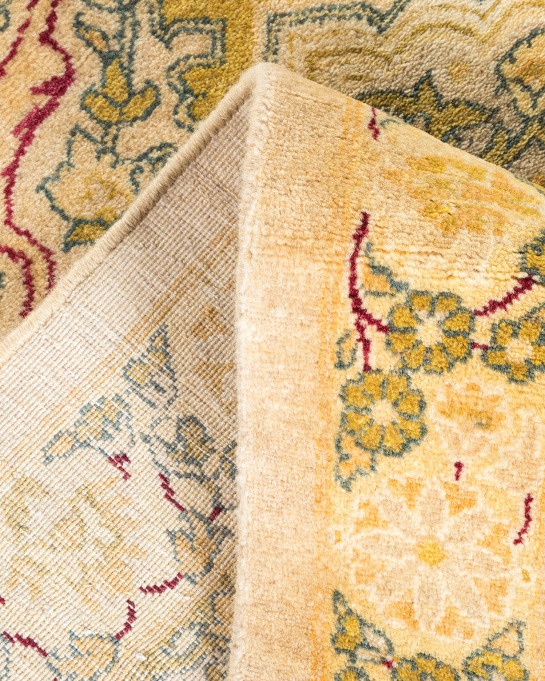 Mogul, One-of-a-Kind Hand-Knotted Area Rug Yellow, 10'1"x18'1"