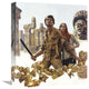 "Amid Aztec Ruins" Stretched Canvas Giclee by Mort Kunstler, 14x16"